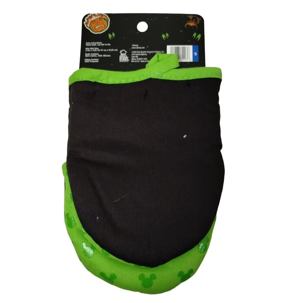 Disney 100 Mickey Mouse Halloween Kitchen Towel and Silicone Mini Mitt Set